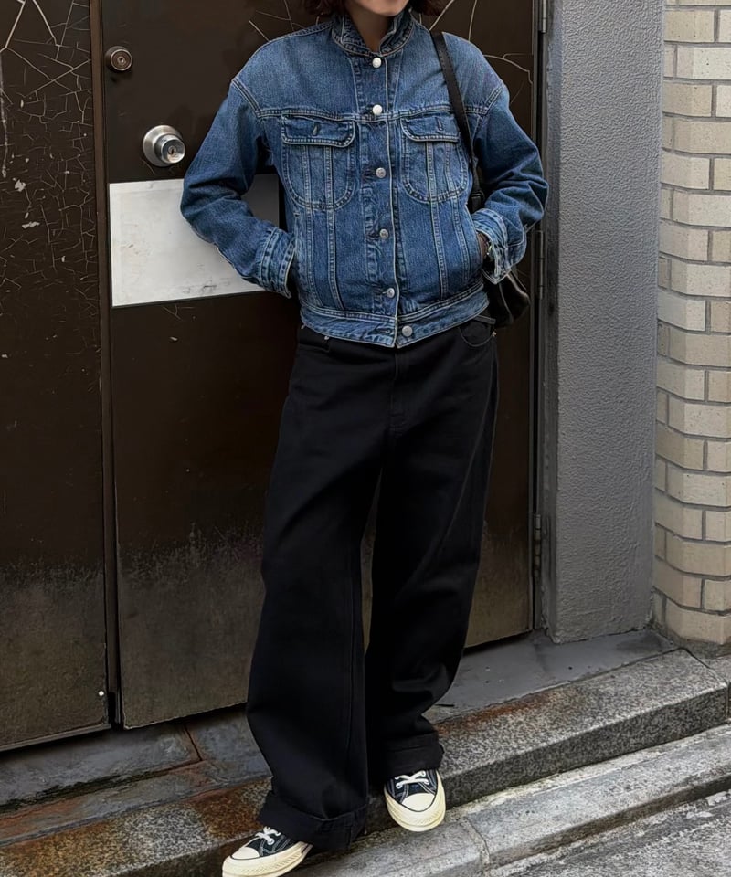 pre-order2］black cotton pants | ok.soon