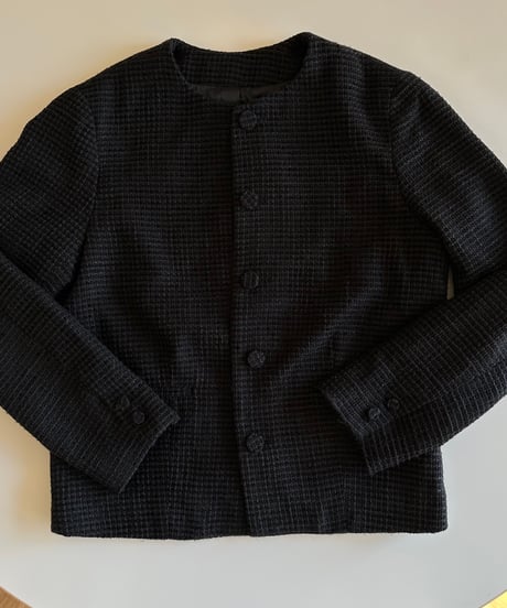 monotone tweed jacket