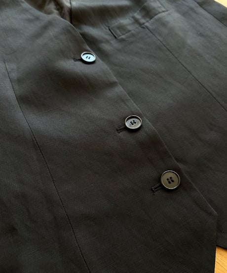 cotton linen vest & slacks