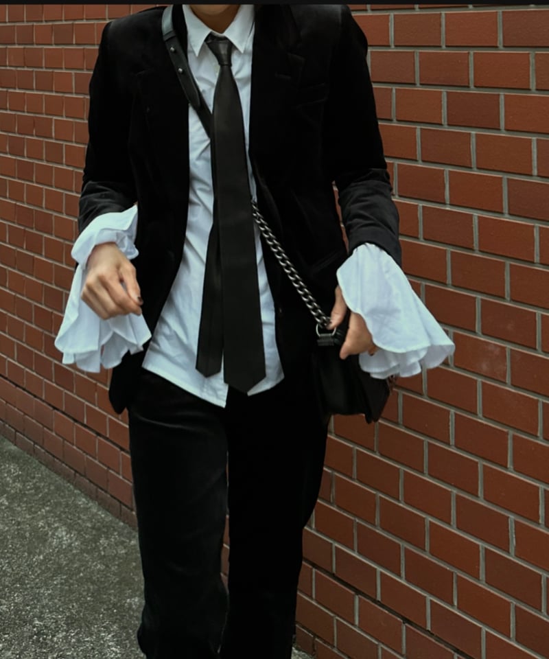 ok.soon×piccadilly velours jacket(black) | ok.soon