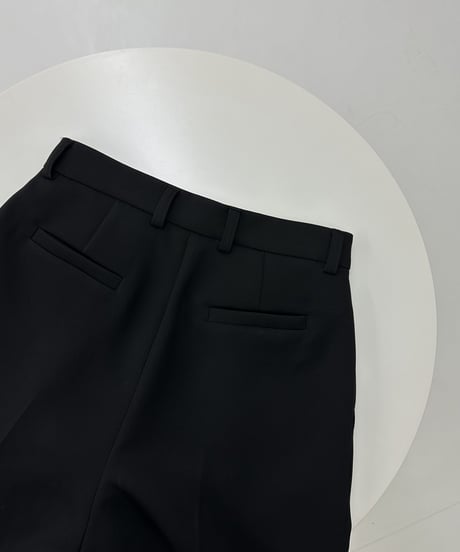 tailored slacks(black/camel)