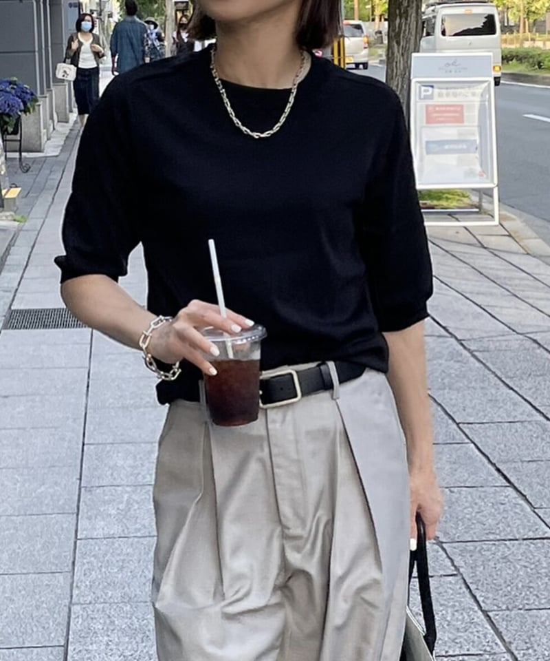 サマーニットwhite,black | ok.soon 