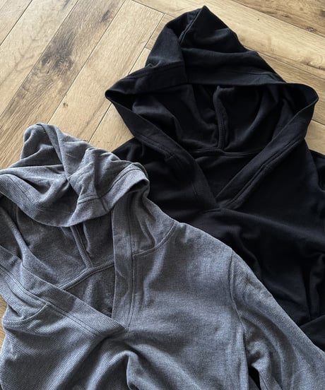 open collar hoodie tops