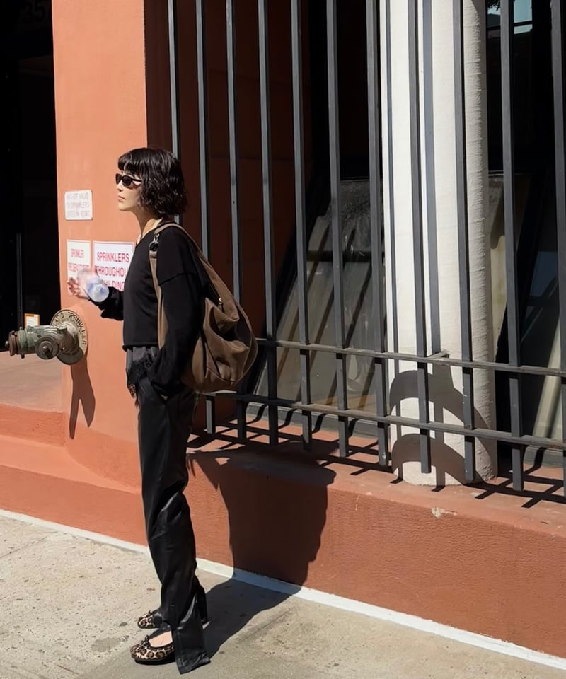 new fake leather pants | ok.soon