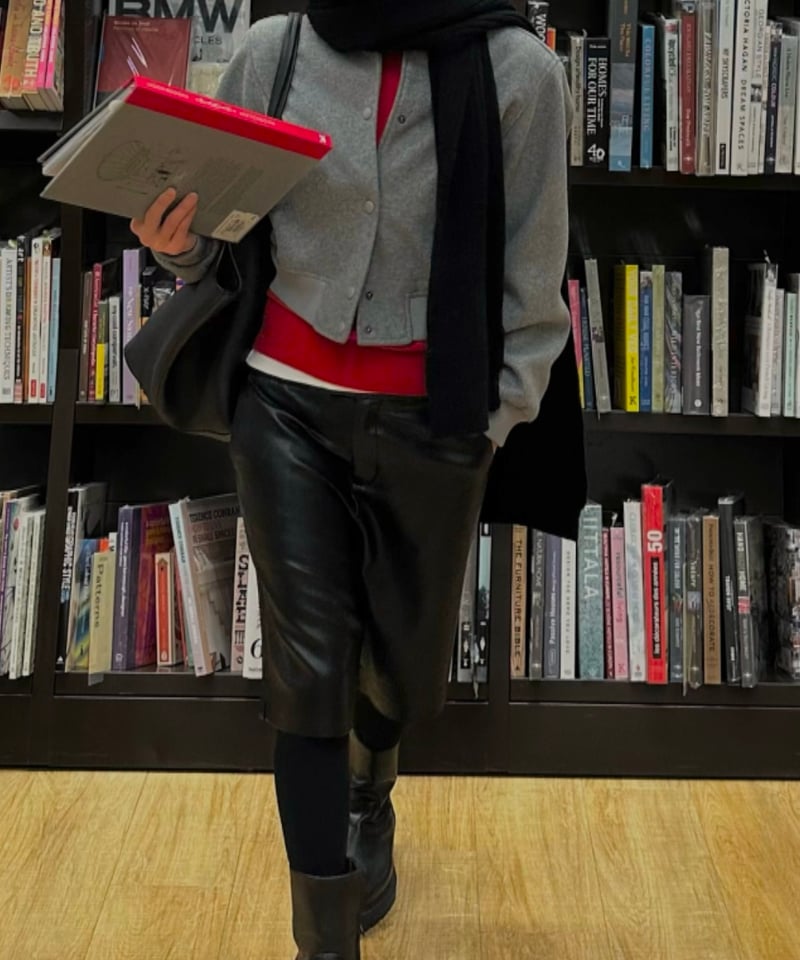 faux-leather half shorts | ok.soon