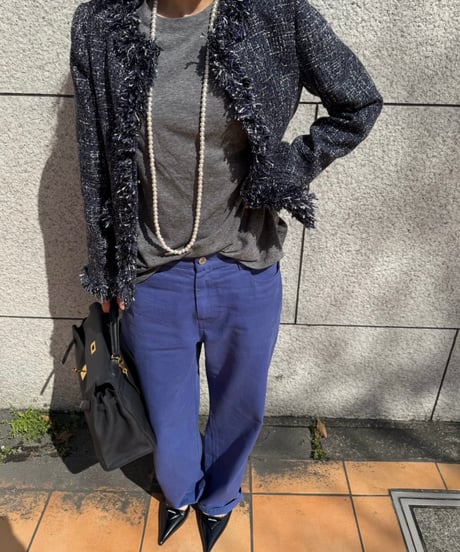 color tweed jacket