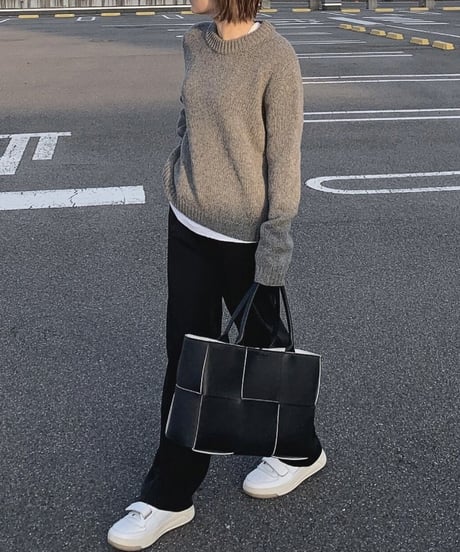 straight slacks (black)