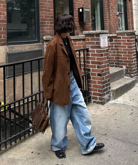 classic suede jacket brown