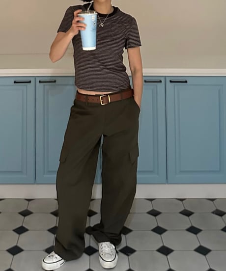 low rise cargo pants