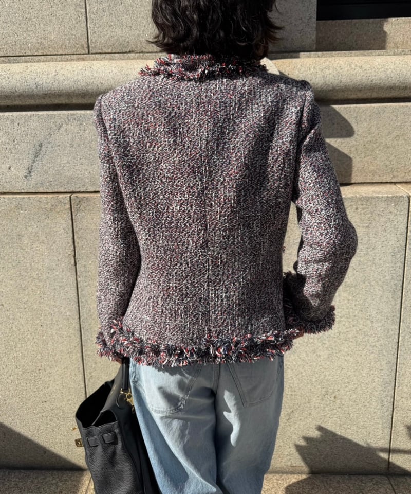 color tweed jacket | ok.soon