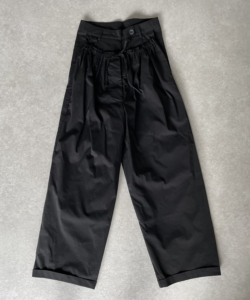 レイヤードコットンナイロンパンツblack,gray | ok.soon レイヤードコットンナイロンパンツblack,gray | ok.soon