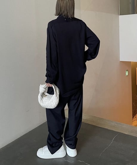 high waist tapered slacks(khaki/black/navy)