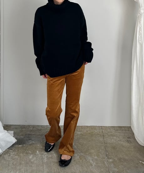 ok.soon×piccadilly velours pants(black/brown/camel)