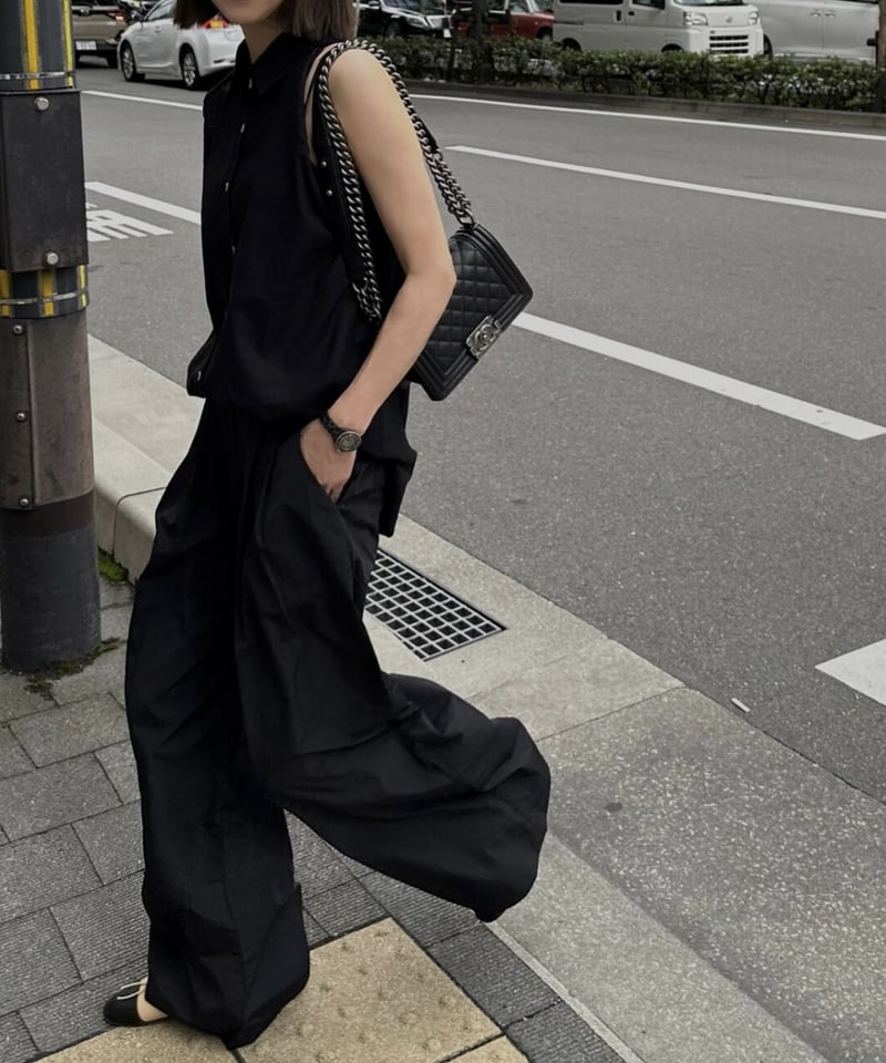 linen blend sleeveless shirt | ok.soon