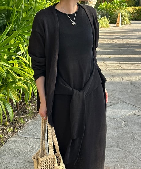 relax series linen blend maxi dress