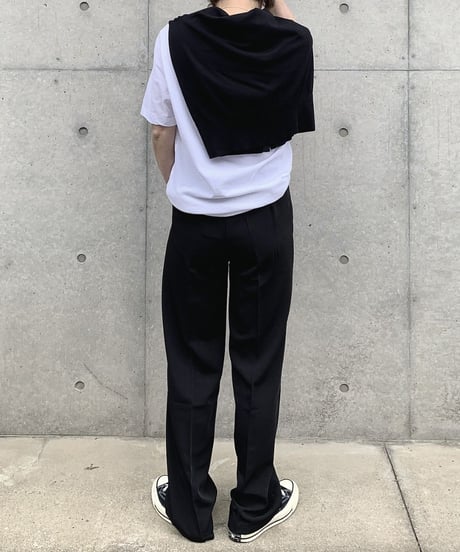straight slacks (black)
