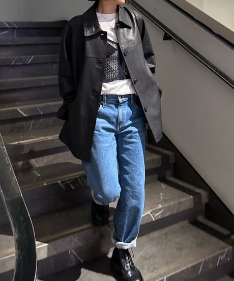 basic leather jacket