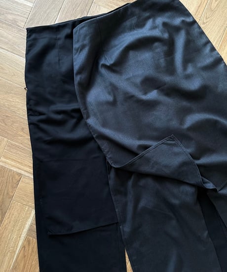 trousers with skirt
