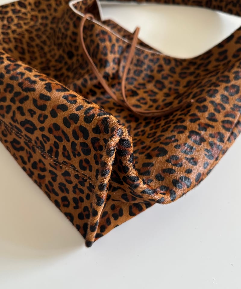 pre-order］leopard leather bag | ok.soon