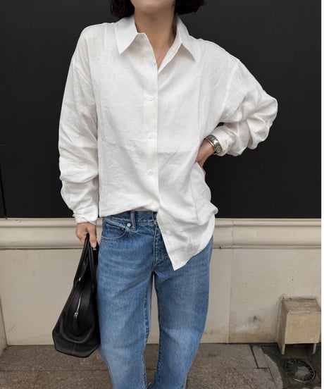 linen shirt white