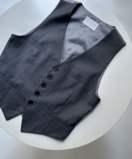 tailored vest & london stripe bowtie