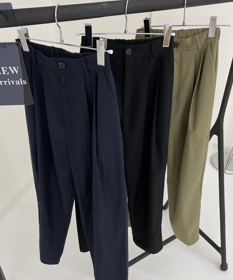 high waist tapered slacks(khaki/black/navy)