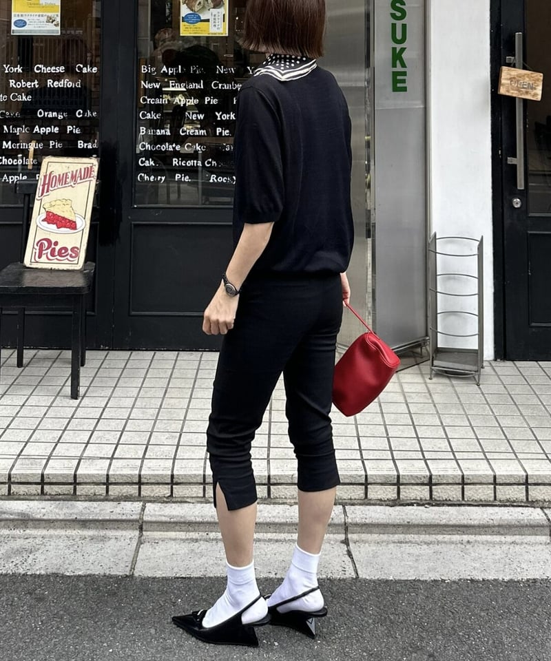 capri pants black | ok.soon