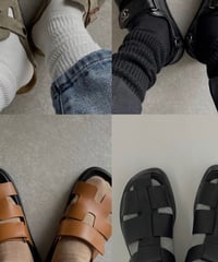 rib socks (white/black/gray/beige)