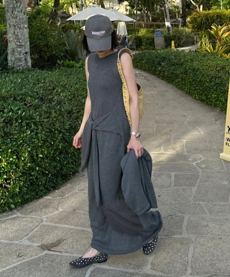 relax series linen blend maxi dress