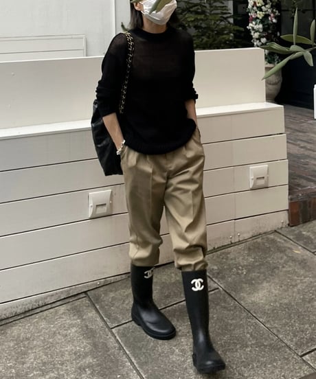 ok.soon×dickies  2tuck tapered chino pants