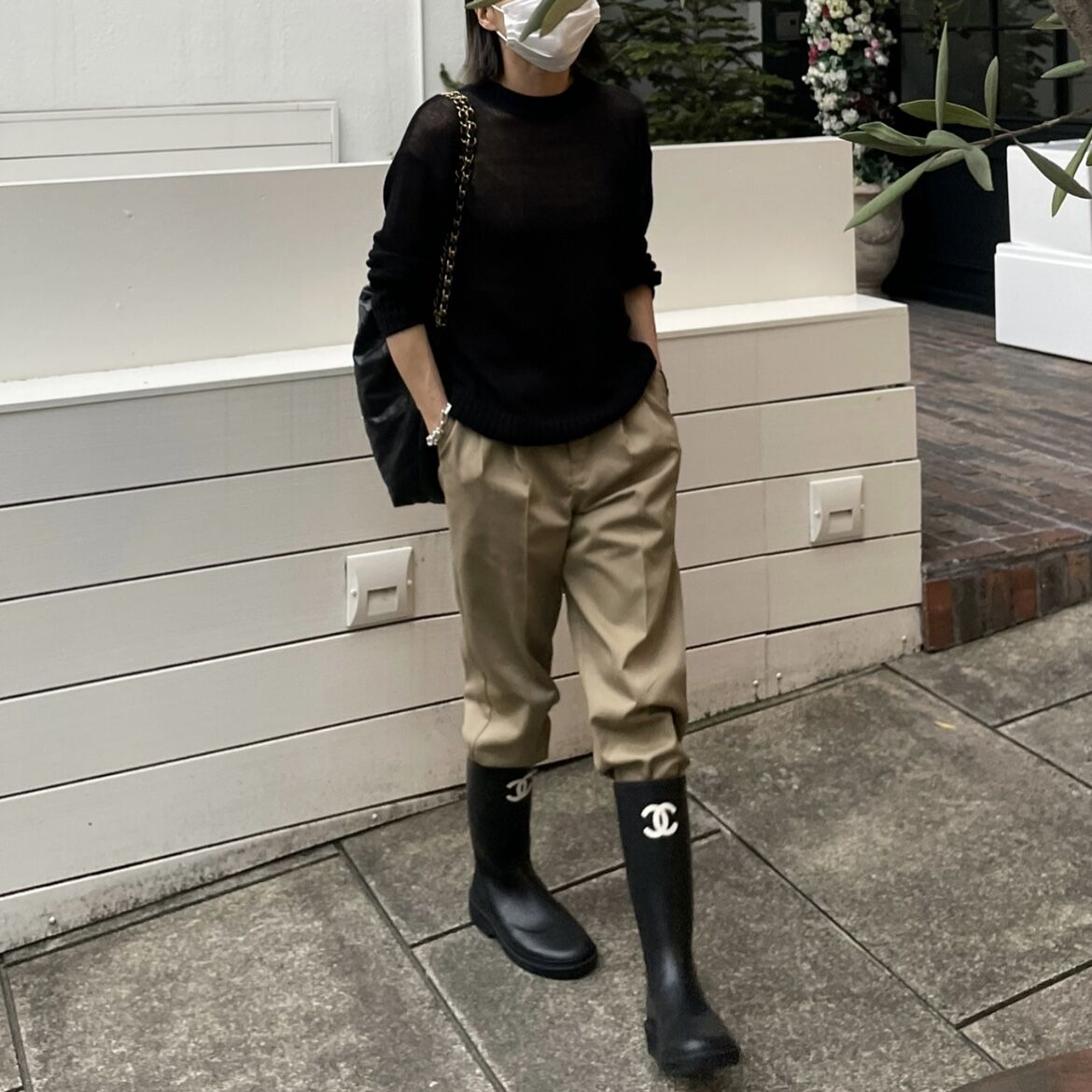 ok.soon×dickies 2tuck tapered chino pants | ok