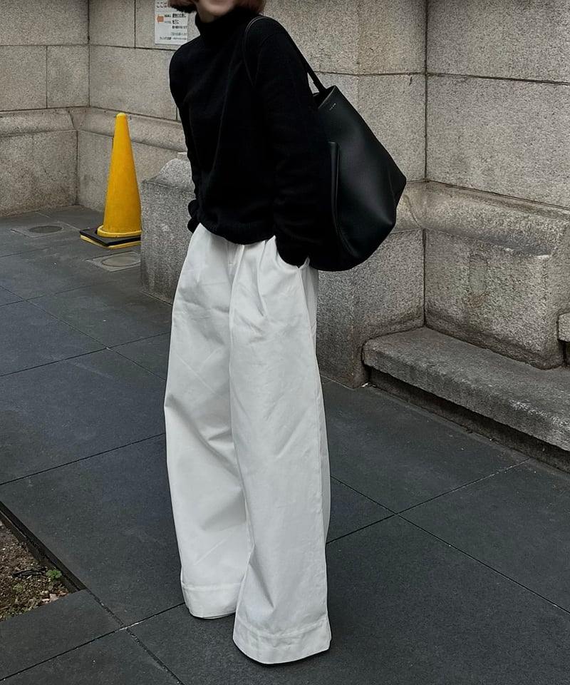 wide white pants | ok.soon