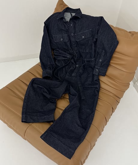 indigo denim all in one