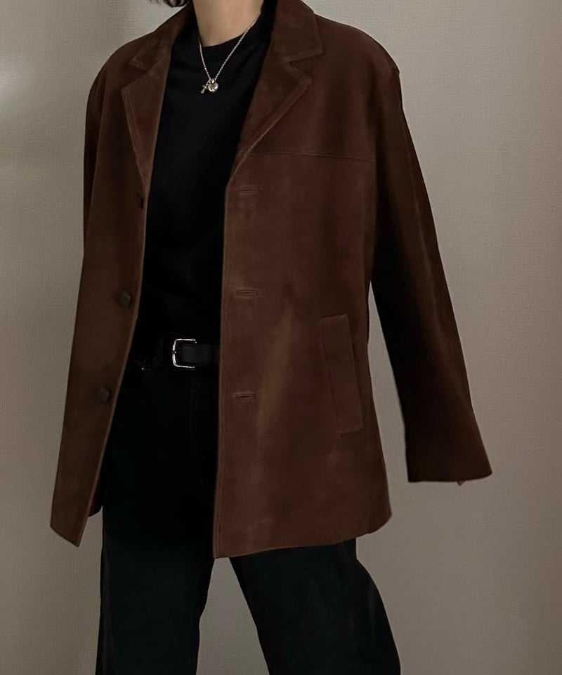 ROK ECLAIRMADE ブラウン スエード ジャンパー ROK ECLAIRMADE