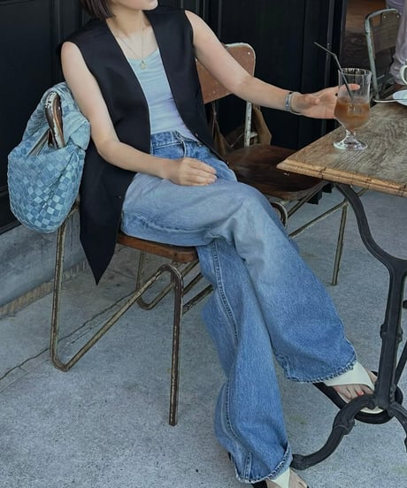 cotton linen vest & slacks