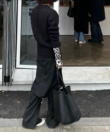 trousers with skirt