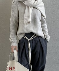 inbox pleats slacks gray