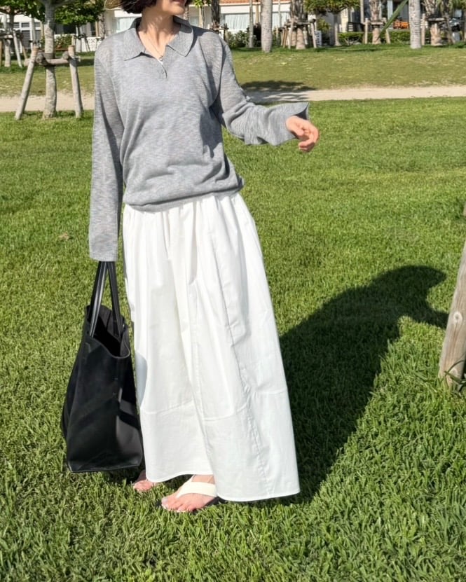 crisp cotton skirt | ok.soon