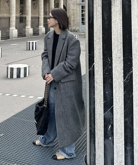 herringbone wool coat