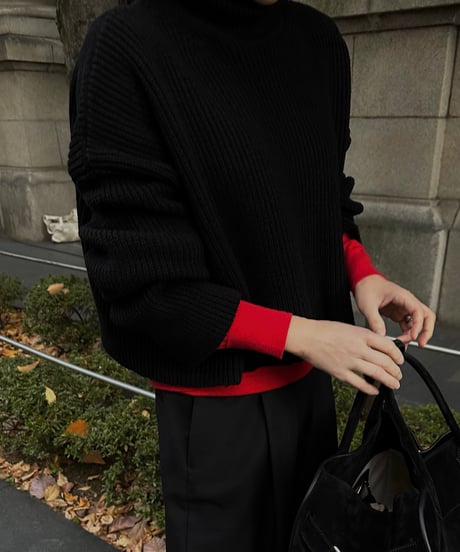 cashmere knit red