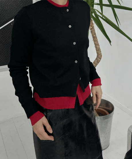 layered cardigan