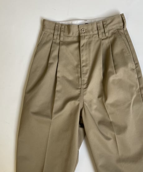 ok.soon×dickies  2tuck tapered chino pants