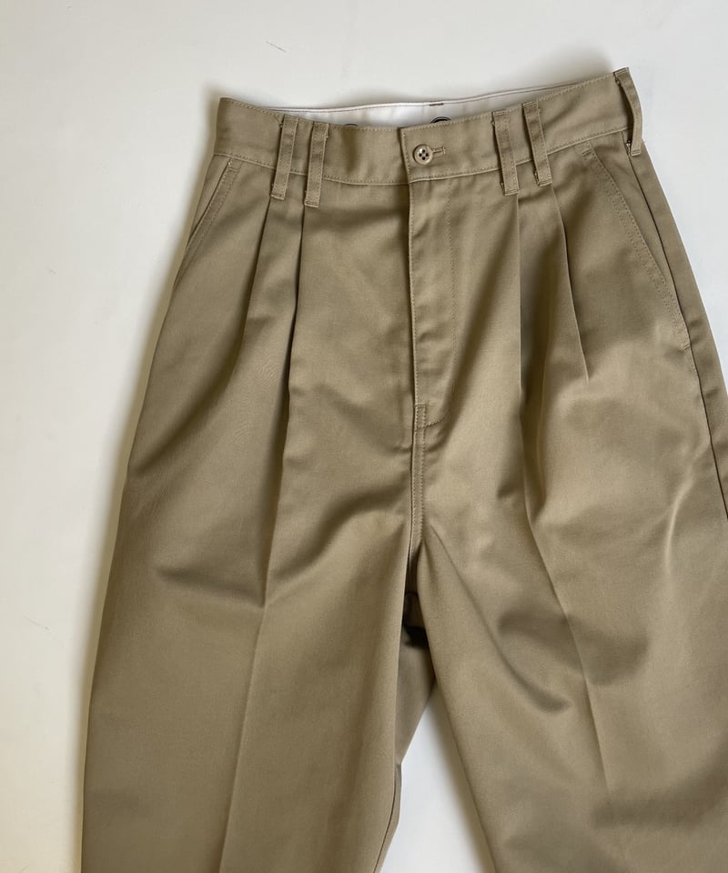 ok.soon×dickies 2tuck tapered chino pants | ok...