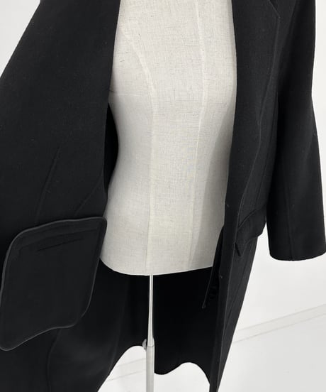 gentleman wool coat(black)
