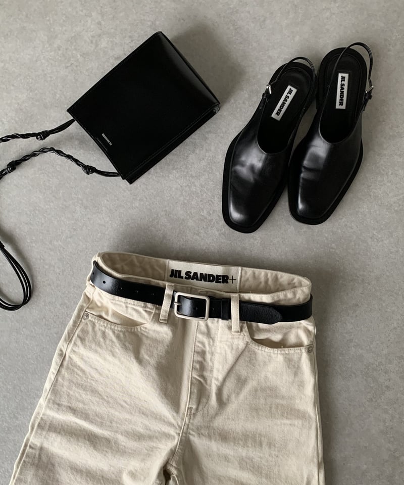 leather like belt (black) | ok.soon