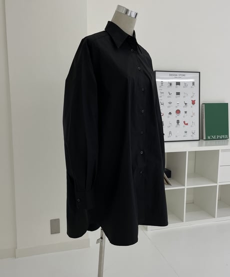 over long shirt (black)