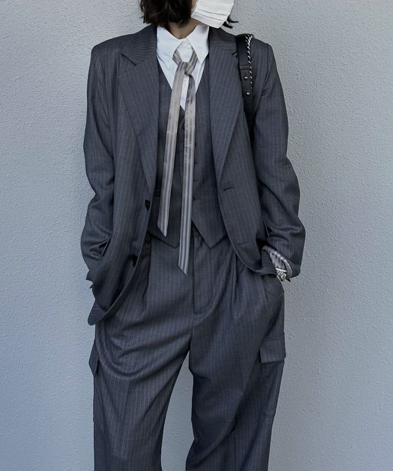 ジャケット・アウター ok.soon pinstripe tailored jacket pinstripe tailored jacket | ok.soon