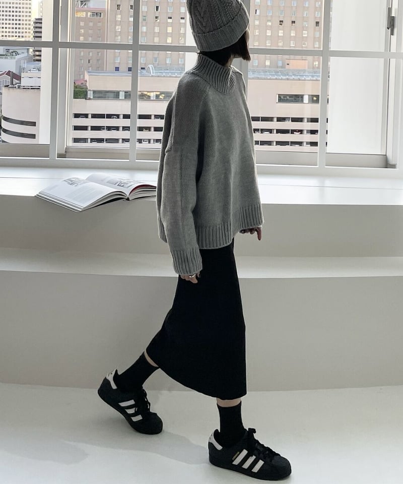 high neck knit(gray/black/offwhite) | ok.soon high neck knit(gray/black/offwhite) | ok.soon