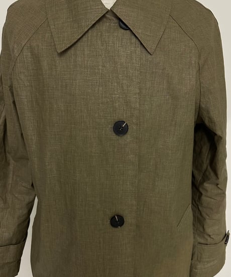 linen balmachan coat