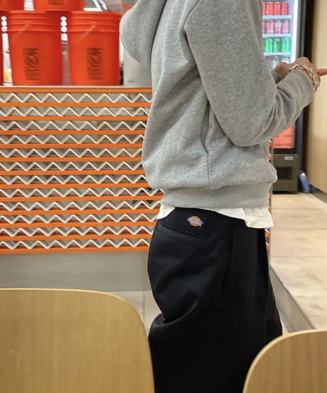 ok.soon×dickies wide chino pants (black)
